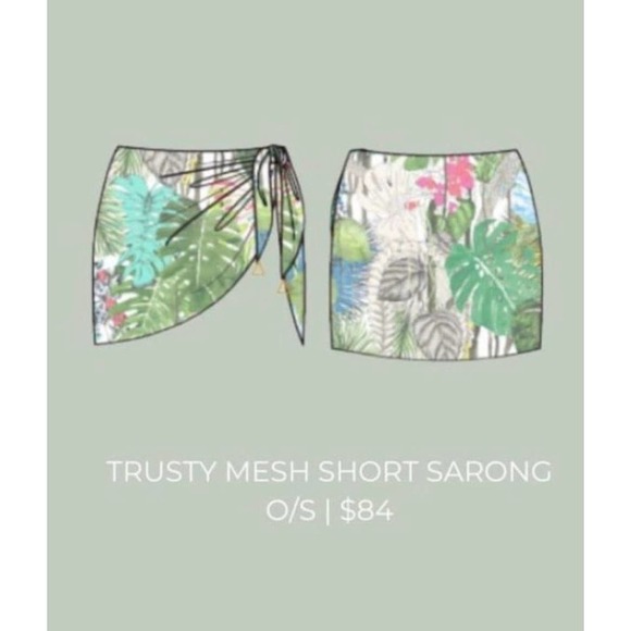 Swiminista x Christian LaCroix Trusty Short Sarong in Jardin Exo’Chic Print - Picture 2 of 5